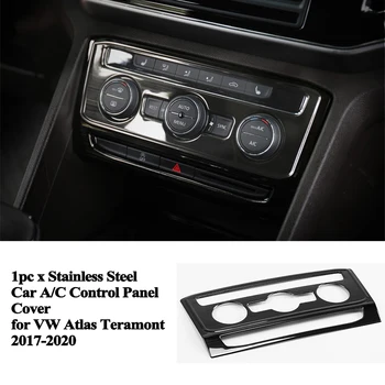 

1pc Car Center A/C Air Condition Control Switch Panel Cover Trim Decoration Sticker Accessories for VW Atlas Teramont 2017-2020