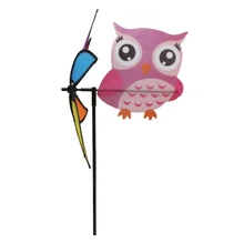 3D большой милый ветряная мельница с животными ветра вертушка волчок дворовый садовый Декор детские игрушки 72XF