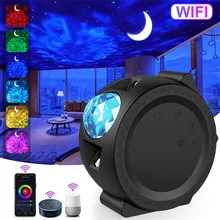 

Colorful LED Star Galaxy Starry Sky Projector Night Light Nebula Cloud Ocean Voice Music Control Light Lamp for Party Smart Life