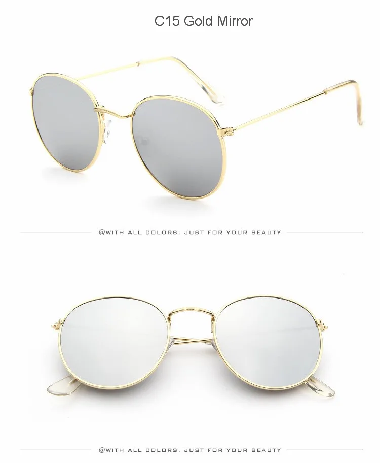 Women's Glasses MYT_0306 Sunglasses Women 2020 Classic Vintage Oval Sun Glasses Eyewear Round Mirror Small Metal Frame Oculos De Sol Gafas UV400 womens ray bans