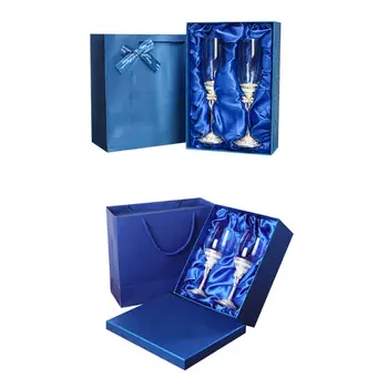 

Enamel Wine Glass Toasting Flutes Cup Wedding Accessories With Gift Box Set of 2