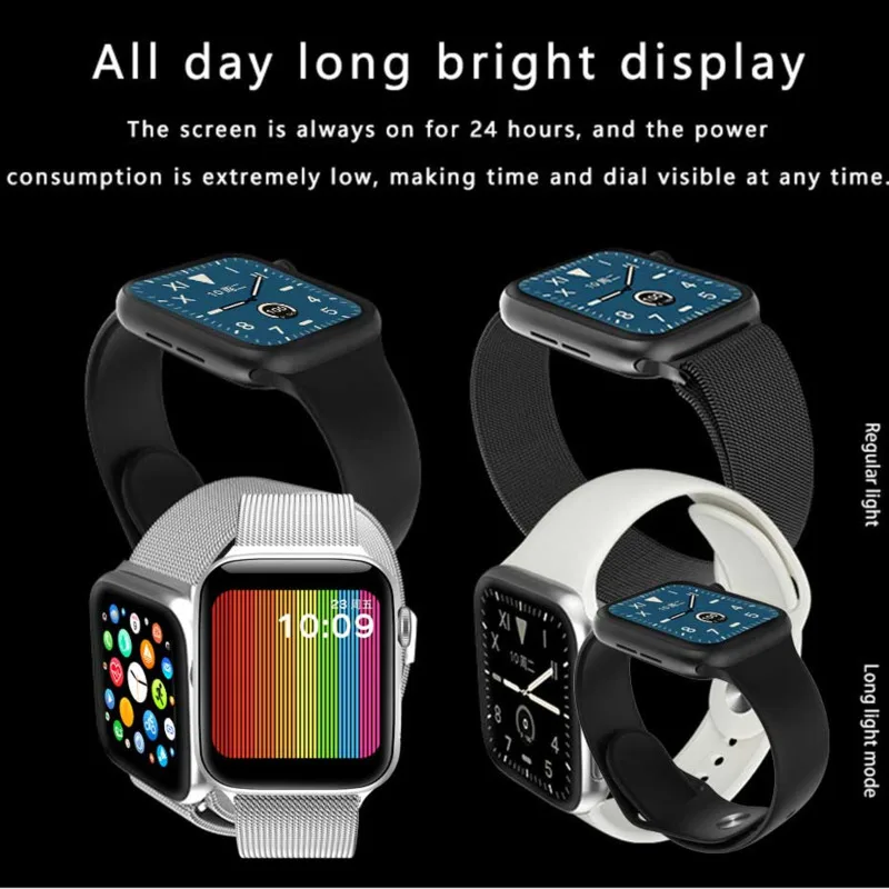 IWO 13 Lite Smartwatch Band Immer Auf Display Smart Uhr Herz Rate Monitor Fitness Tracker Männer IWO13 44mm Fall 1:1 uhr 5 W68