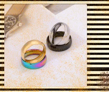 

Couples Four Stainless Steel Circular Ring 2020 Style Series