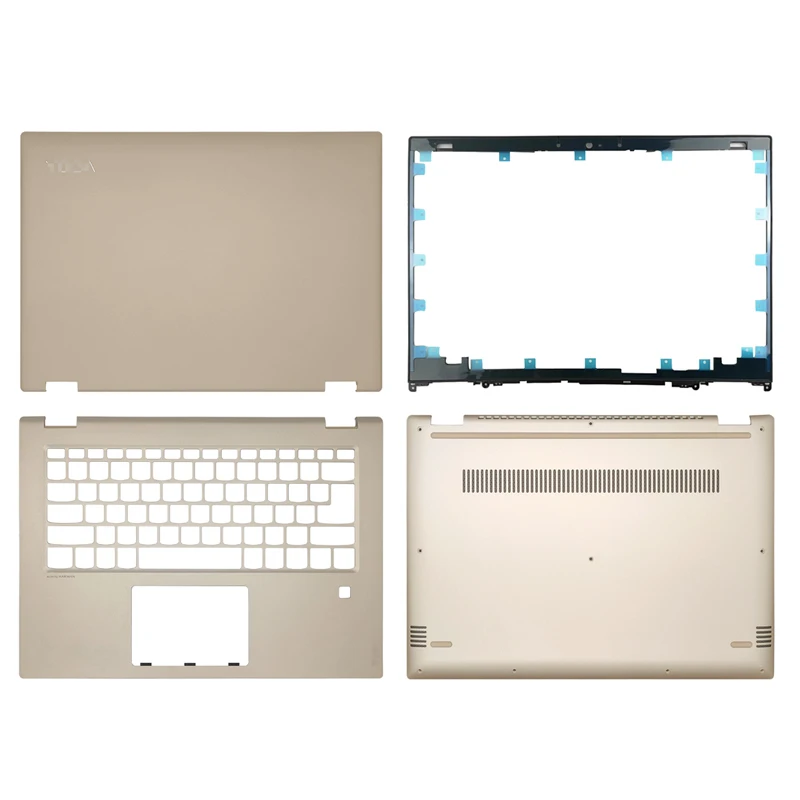 

Задняя крышка для Lenovo Yoga 520-14 520-14IKB FLEX 5-14 LCD/передняя панель/Упор для рук/Нижняя крышка корпуса ноутбука Золотая