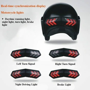 

Indicators Motorcycle Universal Turn Signal Accessories Safety Outdoor Led Helmet Light Brake ABS Warning Wireless Smart