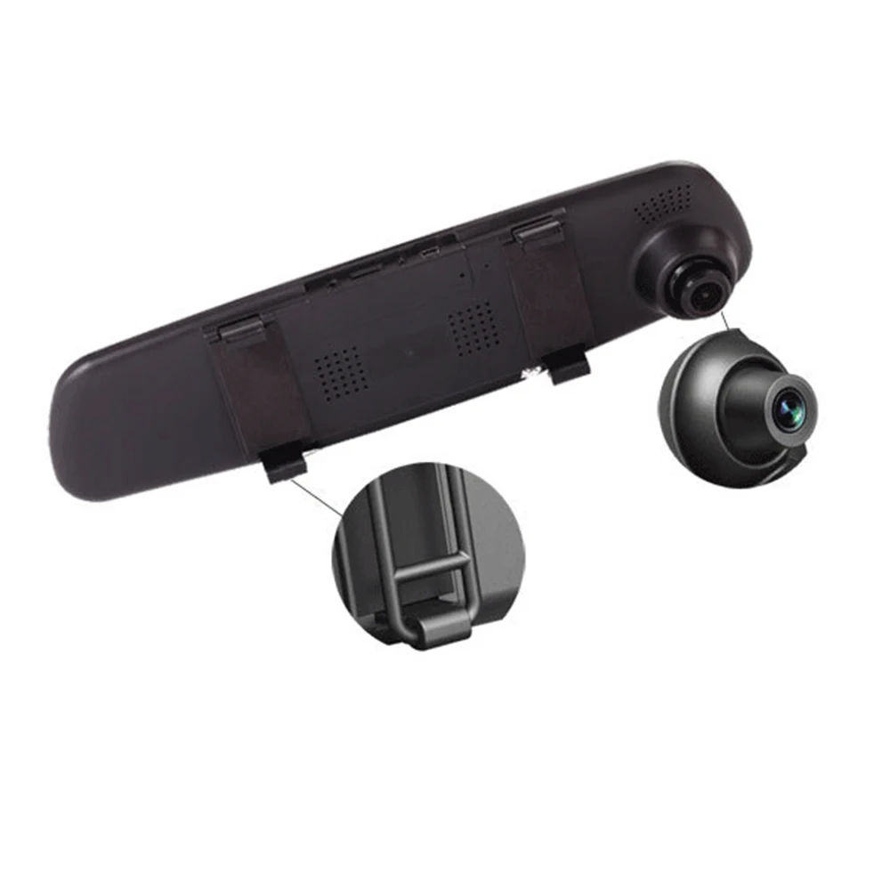 Автомобильный 1080P зеркало заднего вида приборная 4 дюймовый DVR видео Регистраторы Камера монитор Ночное видение 120 широкоугольный управляя перекодировщик