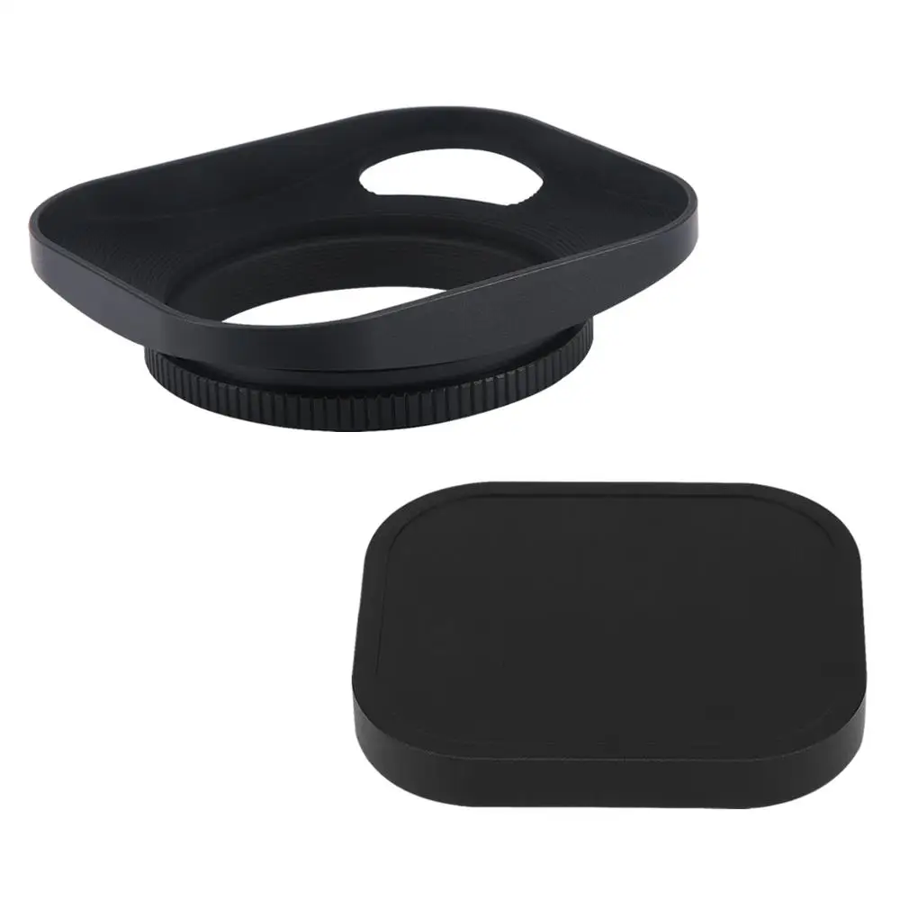 

Haoge 46mm Metal Screw-in Lens Hood Hollow Out Designed+Cap for Leica Rangefinder Camera with 46mm E46 Filter Thread Lens Black