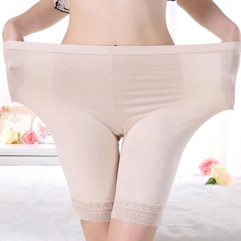 

Women Safety Short Breathable Lace Patchwork Underwear Mid-Length Safety Boxer Briefs Safety Underwear Boxer Brief