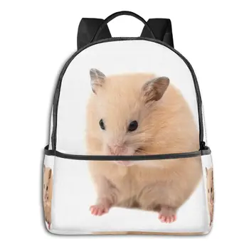 

Backpack School Bags for Teenage Cute Hamster Image Travel Bags Style Back Pack Korean Cute Backpack