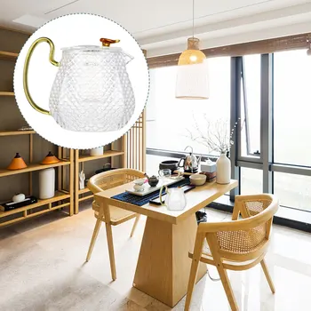 

1Pc Glass Teapot Nice Chic Fine Holder Bottle Kettle Container