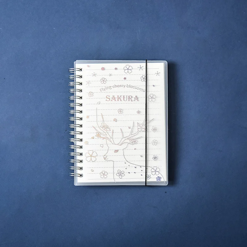 1 Pcs Kawaii Cover Planner Notebook Hot Stamping Star Coil Diary Book Exercise Composition Binding Note Notepad Gift Stationery - Цвет: 7