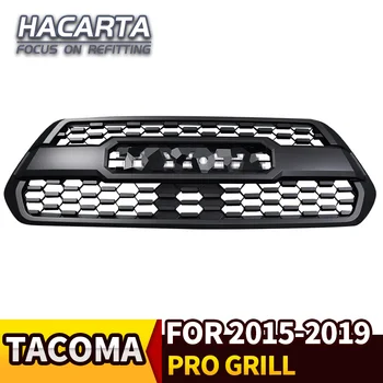 

for Tacoma TRD PRO 2016 17 18 2019 Front Hood Black Grille Mesh Racing Grill Plastic Car Accessories with Letter TRD Pro