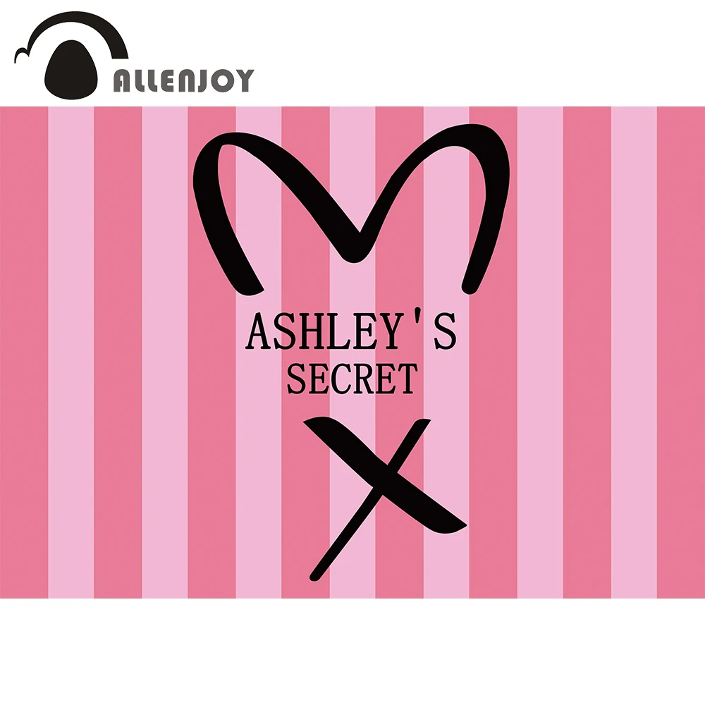 Allenjoy день рождения розовые полосы фоны секретная девушка сердце вечерние