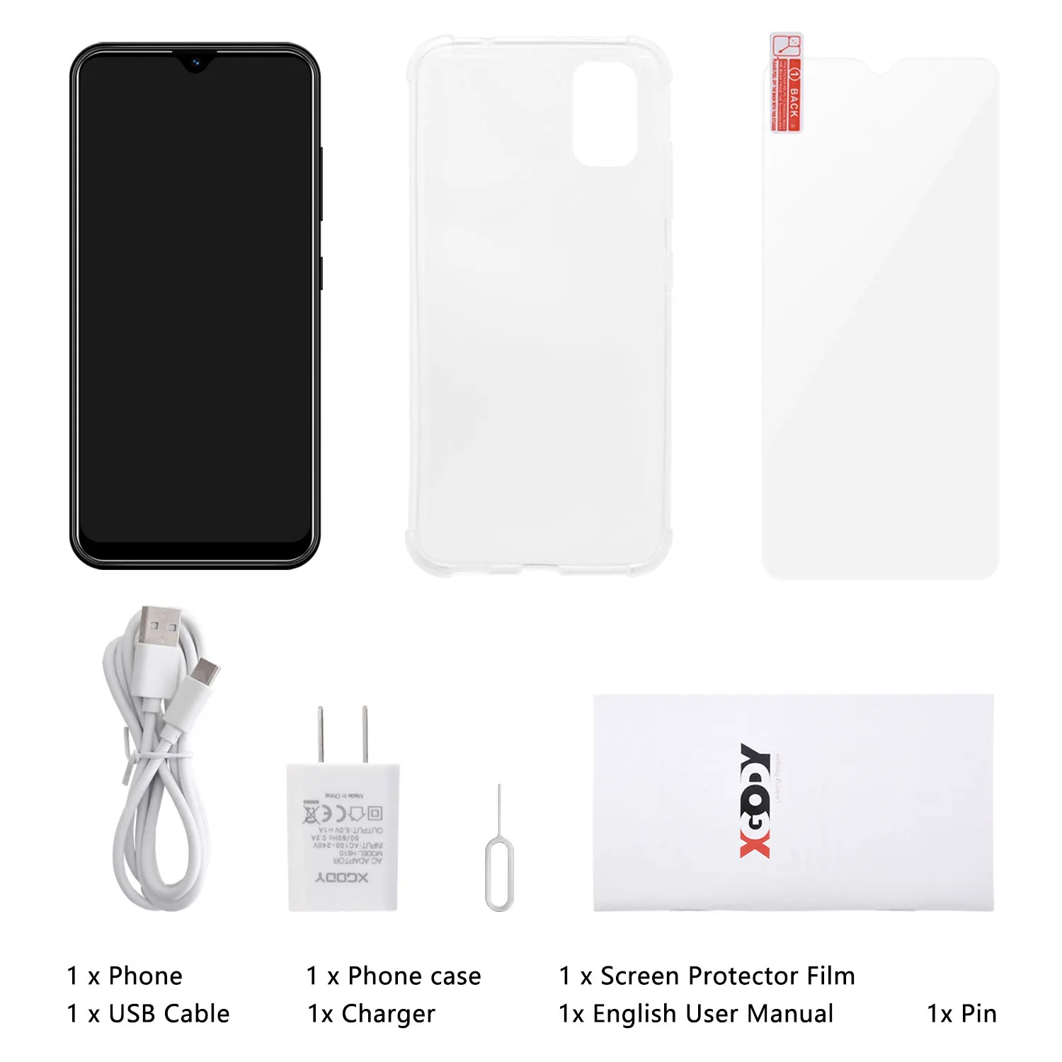 Смартфон XGODY M30s 4G Android 9 0 6 3 дюймовый экран Waterdrop ГБ 32 MTK6737 четыре ядра 8 Мп 2850 мАч