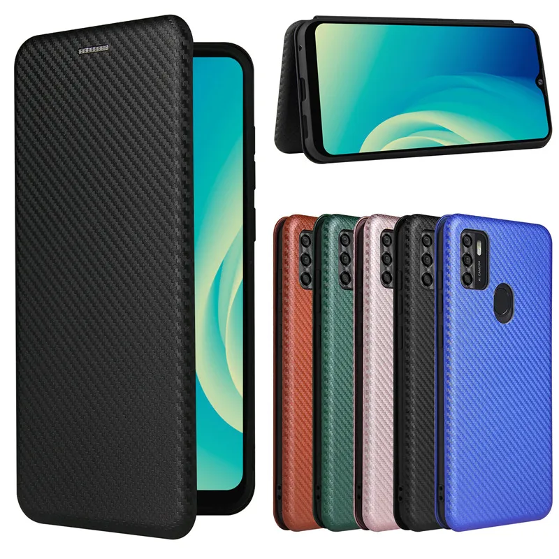 

For ZTE Blade A7S 2020 Luxury Flip Carbon Fiber Skin Magnetic Adsorption ShockProof Case For ZTE A7S 2020 A 7S ZTEA7S Phone Bags
