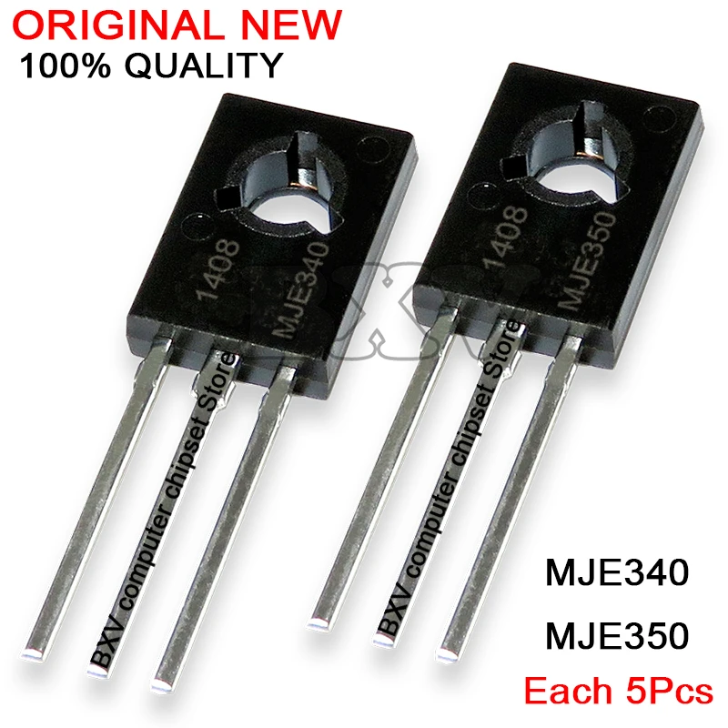 10PCS (5PCS MJE340 + 5PCS MJE350 ) TO 126 KSE340 KSE350 TO126 New