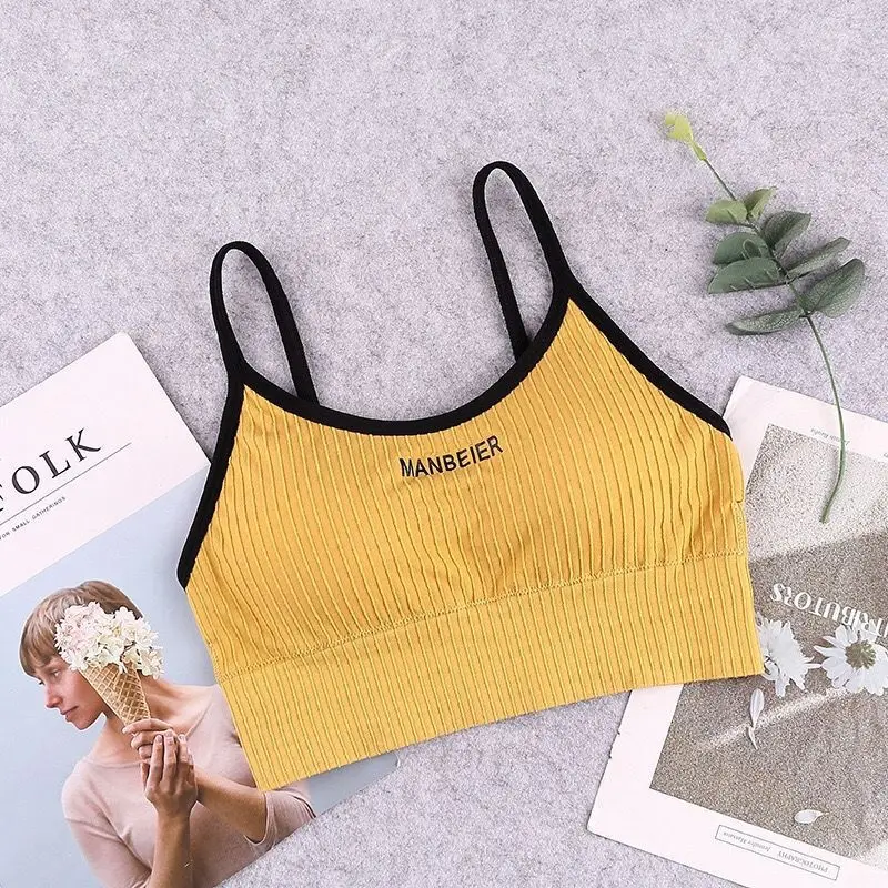 Sports Bra Gym Sexy Crop Women Cotton Underwear Soft