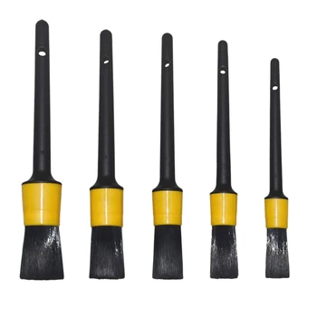 

Auto Detailing Brush Set, Car Cleaner Brush Set for Cleaning Wheels,Boar Hair Car Interior Wash Detailing Brush for Motorcycle A