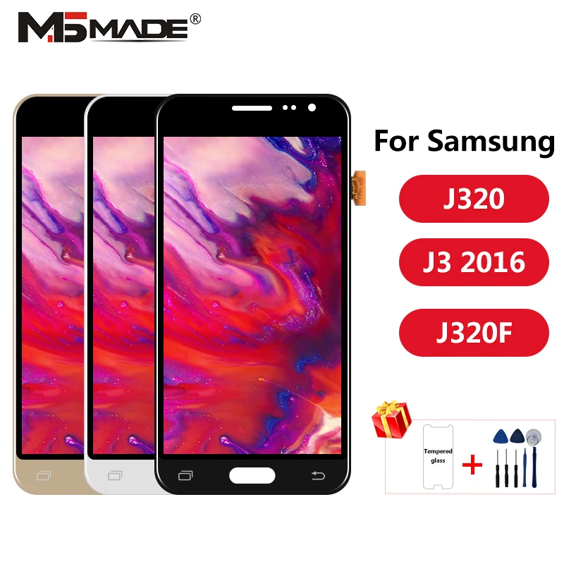 

J320 Adjustment For Samsung Galaxy J3 2016 Display J320 J320F J320M J320Y LCD Touch Screen Digitizer Display Assembly Parts