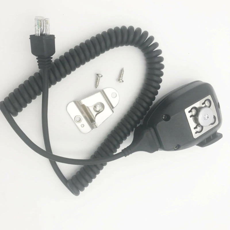 

Black 6-Pin Mic RJ45 Connector Microphone Replacement For Kenwood Mobile Radios TK840 TK740-KMC-14 Type