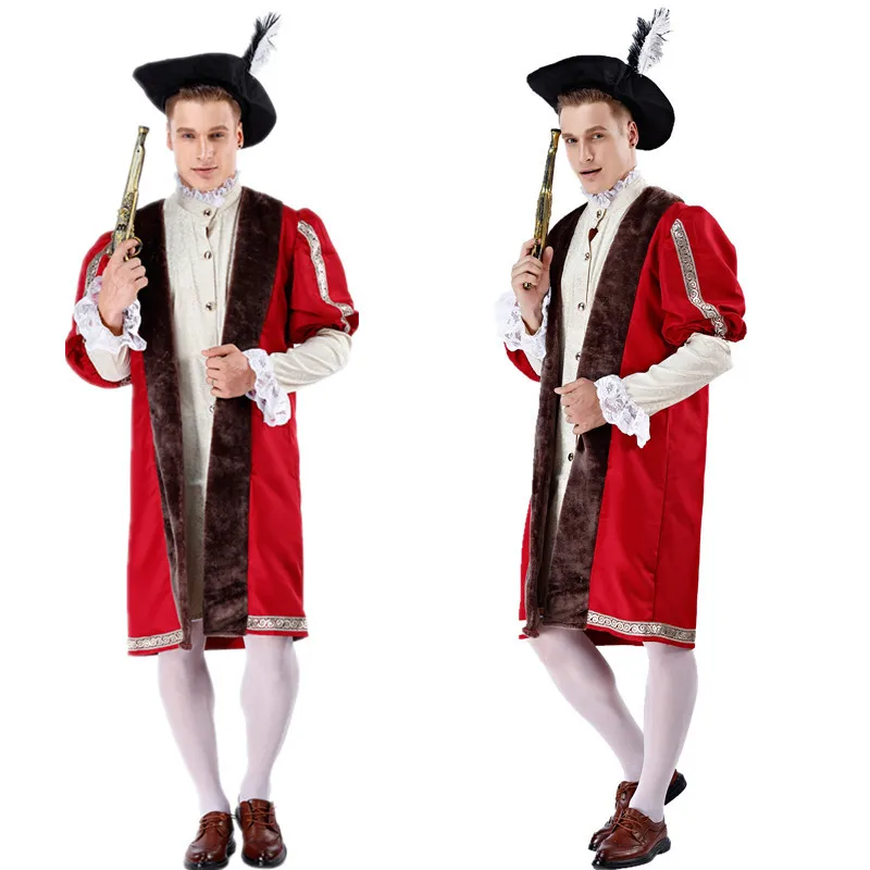 

Adult Men Spanish Matador Cosplay Costume Spain Bullfighter Halloween Costume Stage Performance Dress toreo Full Sets With Hat