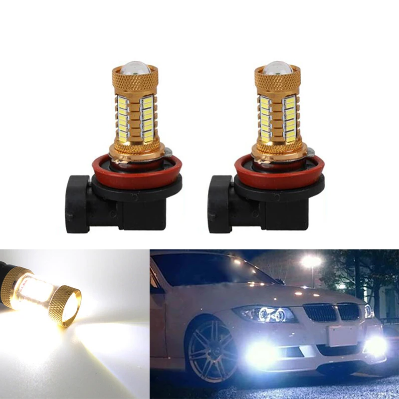 2x 1200Lm H11 H8 светодиодный автомобильный светильник s лампы 9006 HB4 белые дневные