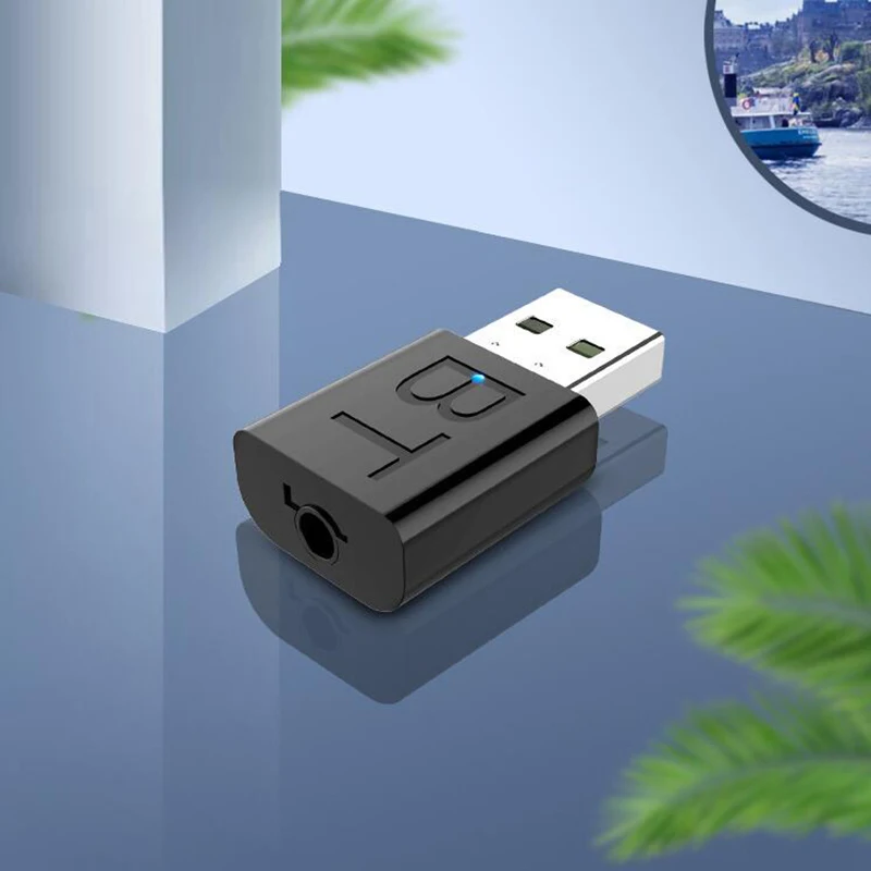 2 в 1 USB Bluetooth 5,0 передатчик приемник Мини 3,5 мм AUX Стерео Bluetooth адаптер для ТВ ПК автомобильный динамик