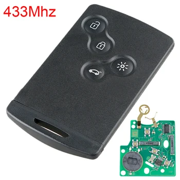 

433Mhz 4 Buttons Remote Car Key Fob with PCF7952 Chip Fit for Renault / Megane / Scenic / Laguna / Koleos / Clio
