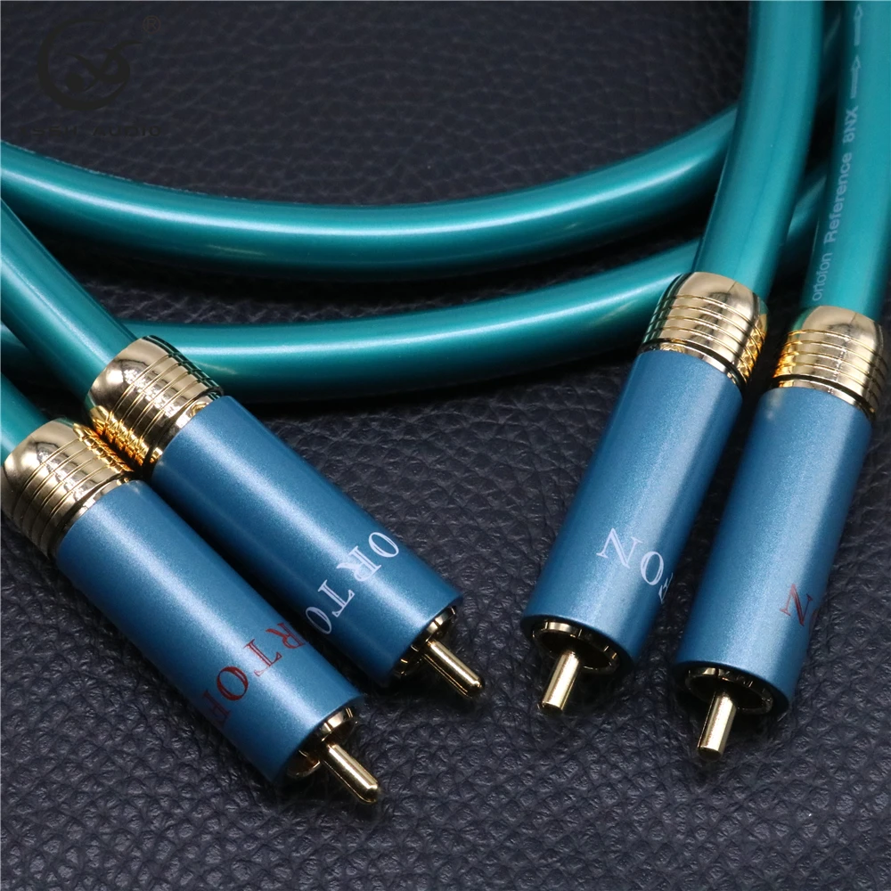 XSSH аудио HI-end HiFi Высокое качество видео DIY 8N из меди 2 ядра аудио покрытием золото 2RCA до 2 RCA экранированный кабель сетевой шнур