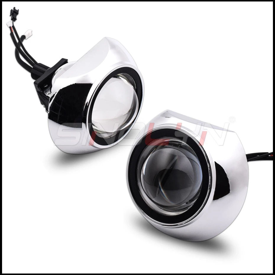 SINOLYN 2,5 ''Bi-светодиодный объектив проектора линзы в головной светильник s H7 H4 H1 9005 9006 светодиодный светильник лампы автомобиля аксессуары модифицированные Стиль" сделай сам"