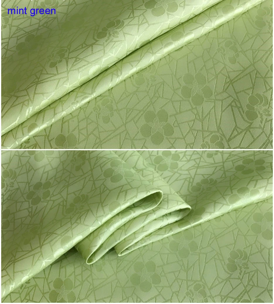 Натуральный белый шелк хлопок Жаккардовая Ткань Свадьба 100 см* 114 см