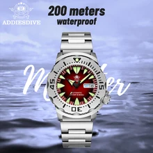 

ADDIESDIVE Dive Watch 200M Water Proof NH36 Men's Watch Sapphire Glass High Date Luminous Wristwatch Monster Automatic Watches