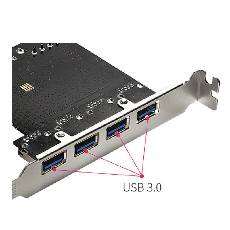 5 Гбит/с высокоскоростной PCIE к USB 3,0 4Pin 15Pin 4 порта PCI Express карта расширения разъем адаптера с CD-драйверами для настольного ПК
