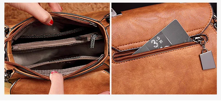 Cow Leather Women Shoulder Bags 2021 Solid Color Crossbody Messenger Purse Retro Top-Handle Bag Tote Shopping Handbags