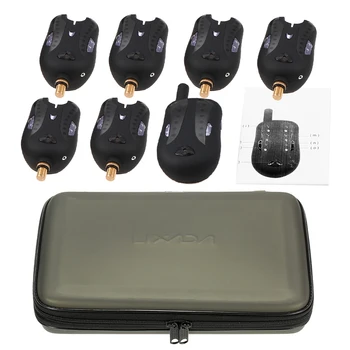 BEST BUY ❤️ Lixada Wireless Digital Fishing Alarm Fishing Bite Alarms Fishing Receiver Sound Alert Led Alarm Indicator with Portable Case - discount item 33% OFF Sports & Entertainment