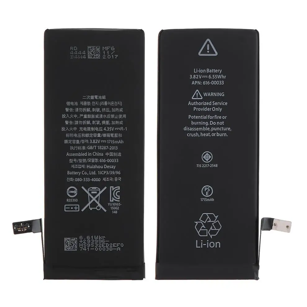 Оригинальная сменная батарея 3,8 V 1715mAh для iPhone 6S+ 8 инструментов