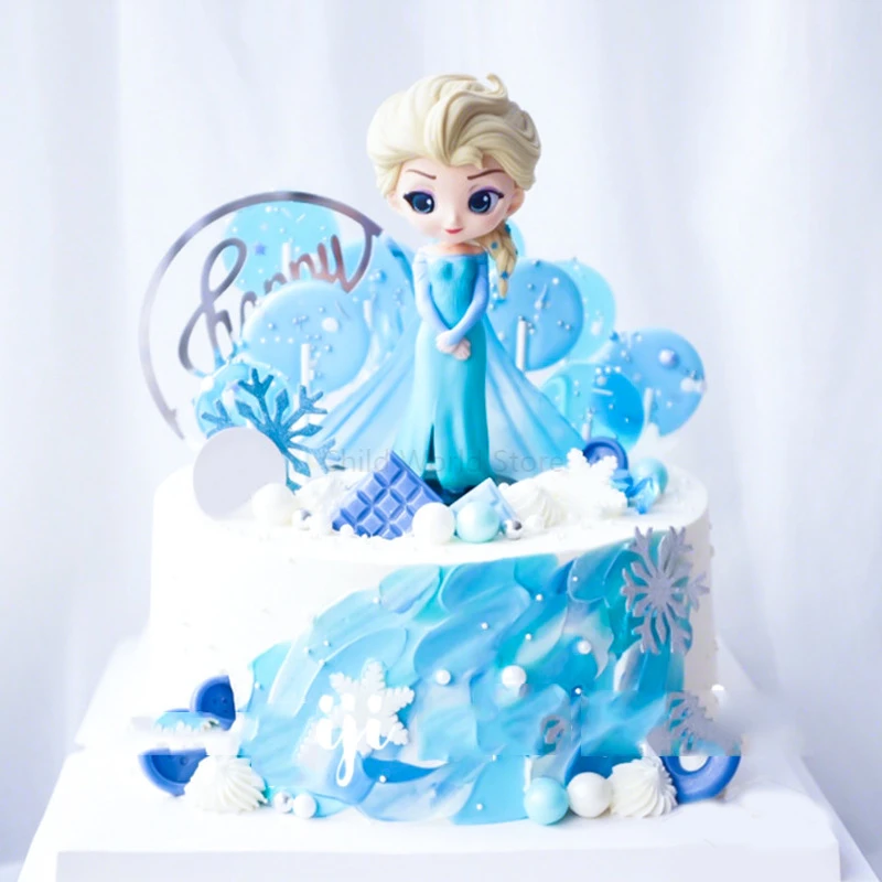 Disney Figures Frozen Princess Aisha Anna Doll Collection Model Cake Decoration Action Figures Toys For Children Gifts Action Figures Aliexpress