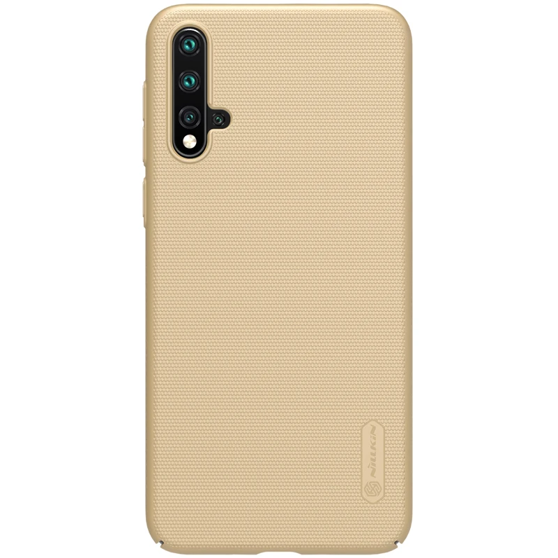 Золотой Для Realme 5 Pro чехол Nillkin Супер Матовый щит ультратонкий жесткая матовая поверхность из поликарбоната сенсорная задняя крышка для Realme 5 Pro Nilkin чехол для телефона - Цвет: Золотой