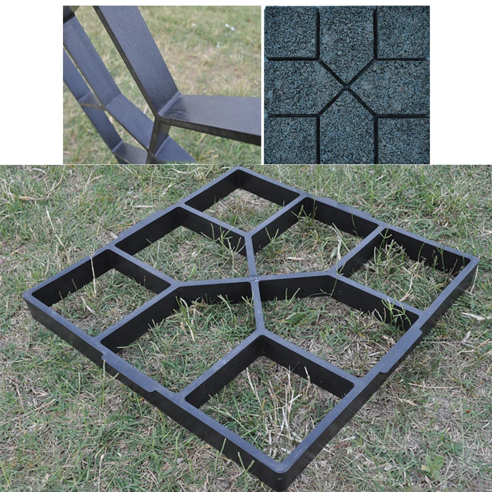 Pavement Mold Path-Maker Brick-Stone Paving Road-Concrete-Molds Garden Walk Reusable
