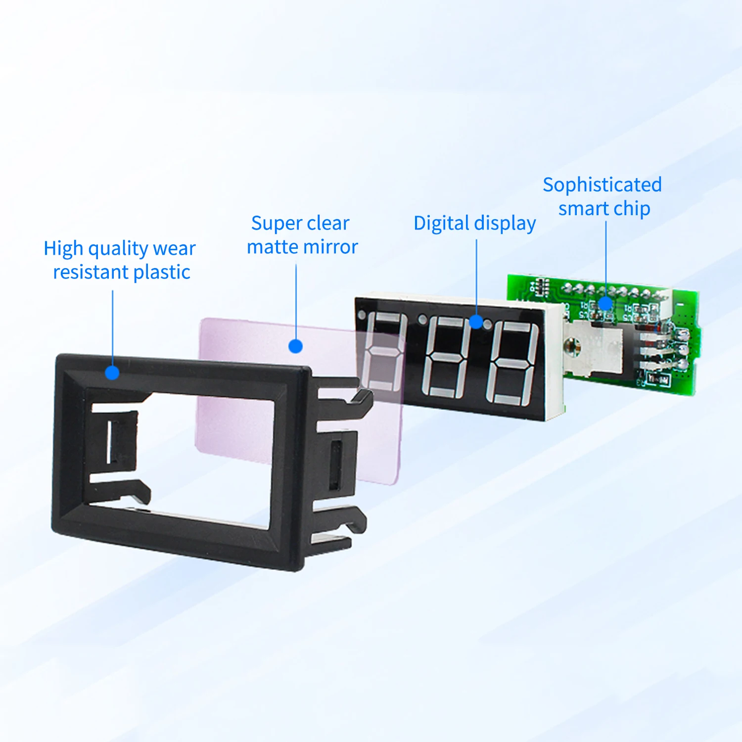 DC 5 V-120 V 0,5" светодиодный цифровой вольтметр тестер напряжения метр Панель метр 2 провода Высокая измерительный Амперметр цифровой вольтметр Амперметр