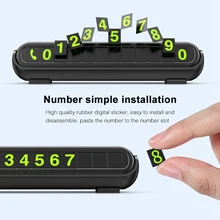 Hidden Temporary Car Parking Card with Aromatherapy Telephone Number Card Luminous Phone Number Card Plate for Car Accessories rylybons car styling telephone number card sticker rotatable night luminous temporary car parking card hidden phone number card