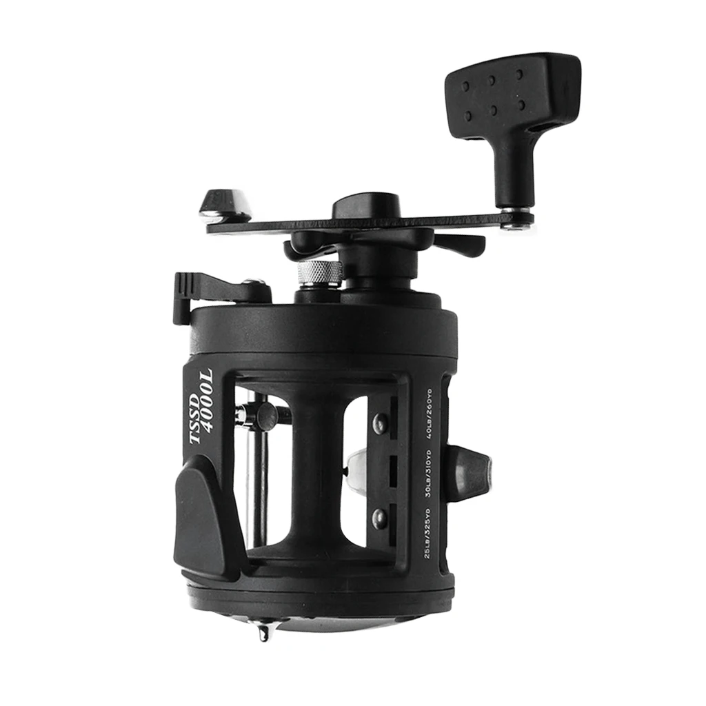 Fishing Reels Saltwater 3+1 BB Sea Baitcasting Reel Trolling Boat Reel Drum Fishing Reel Black 