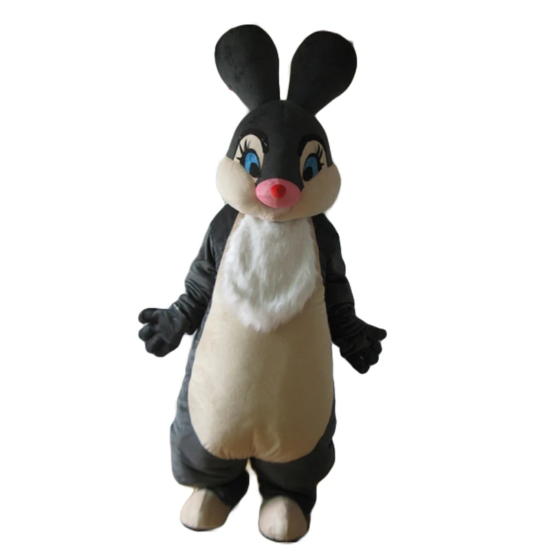 

New Black Easter Bunny Rabbit Mascot Costume Suits Cosplay Party Game Dress Outfits Clothing Carnival Halloween Adults