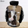 CLOOCL Cow Animal Vet Farm Veterinarian 3D Print Hoodies Men Harajuku Fashion Hooded Sweatshirt Autumn Unisex Zipper Jacket ► Photo 1/6