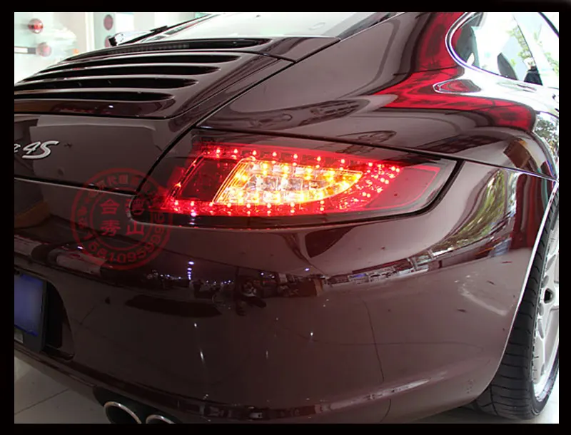Автомобильный Стайлинг задний фонарь 2005-2009 для Porsche 997 светодиодный фонарь Altis светодиодные задние фары светодиодный DRL+ тормоз+ Парк+ сигнальная стоп-лампа