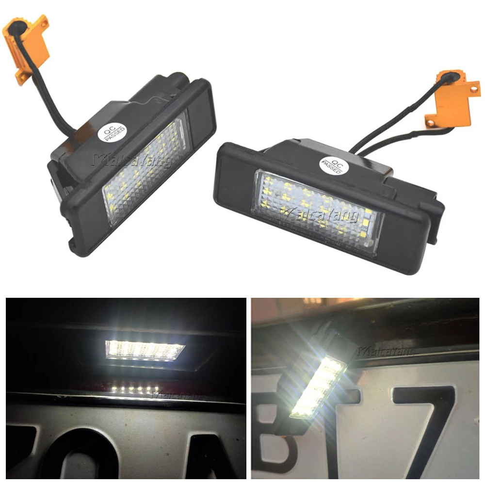 2 Pezzi Led Senza Errori Lampada Luce Targa Per Mercedes Benz Vito W639 / Sprinter 906 / Viano W639 Muslimate