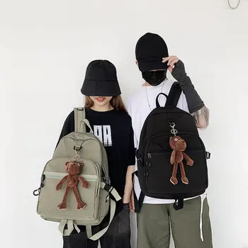 

School Bag Mass Korean-Style Versatile Fashion Student Backpack Ins Ular Brand Men And Women At The Beginning Of Contrast