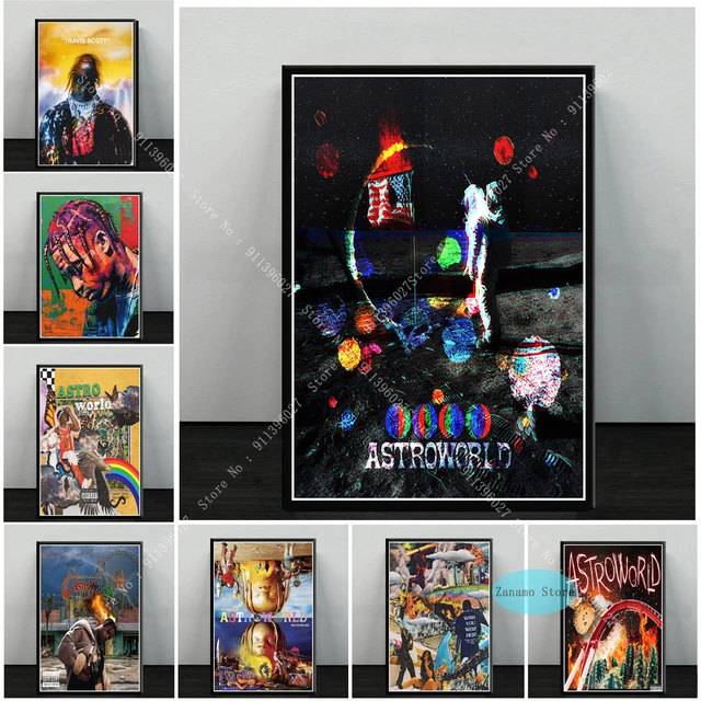 ZT662 Travis Scott Music Star Astroworld opere d'arte stampe su tela  immagine pittura per la casa arte murale soggiorno decorazioni per la  camera Vintage - AliExpress