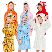 Стиль, детская фланелевая ночная рубашка, банные халаты с капюшоном и рисунком животных, накидка в европейском и американском стиле, банное полотенце, домашняя одежда