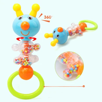 

Baby Rattle Teething Baby Toy Bottle Storage Shake Joke Baby Hand Development Teethers Toy Set Newborn Toddler for Children